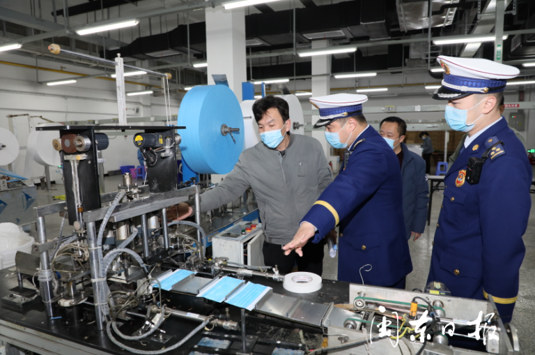 消防部门为防疫产品生产企业提供精准消防技术服务保障